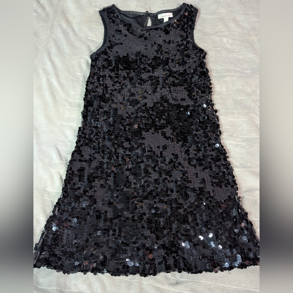 Speechless Black Sequin Dress